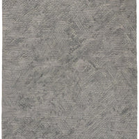 2' X 3' Gray Abstract Hand Woven Area Rug