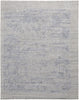 2' X 3' Gray And Blue Abstract Hand Woven Area Rug