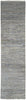 10' Silver Wool Striped Hand Knotted Runner Rug