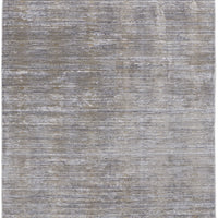 5' X 8' Taupe Silver And Tan Abstract Power Loom Area Rug