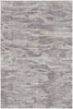 7' X 9' Tan Taupe And Gray Abstract Power Loom Distressed Stain Resistant Area Rug