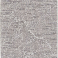 5' X 8' Taupe And Gray Abstract Power Loom Distressed Stain Resistant Area Rug