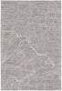 5' X 8' Taupe And Gray Abstract Power Loom Distressed Stain Resistant Area Rug