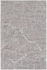 10' X 13' Taupe And Gray Abstract Power Loom Distressed Stain Resistant Area Rug