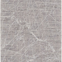 10' X 13' Taupe And Gray Abstract Power Loom Distressed Stain Resistant Area Rug