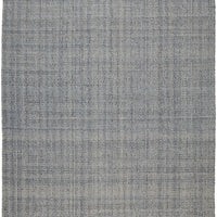 5' X 8' Gray Ivory And Blue Hand Woven Area Rug