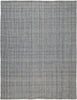 5' X 8' Gray Ivory And Blue Hand Woven Area Rug