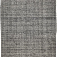 8' X 10' Gray And Ivory Hand Woven Area Rug