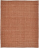 8' X 10' Orange Hand Woven Area Rug