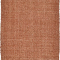 8' X 10' Orange Hand Woven Area Rug