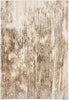 5' X 8' Tan Ivory And Brown Abstract Area Rug