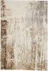 8' X 10' Tan Ivory And Gray Abstract Area Rug