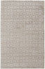 5' X 8' Ivory Striped Hand Woven Area Rug