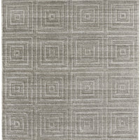 4' X 6' Gray And Silver Striped Hand Woven Area Rug