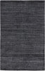 10' X 14' Gray And Black Striped Hand Woven Area Rug