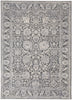 9' X 13' Taupe And Ivory Floral Power Loom Area Rug