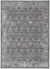 8' X 10' Taupe Gray And Orange Floral Power Loom Area Rug