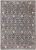 8' X 10' Gray Pink And Red Floral Power Loom Area Rug