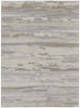 12' X 15' Ivory Tan And Brown Abstract Power Loom Distressed Stain Resistant Area Rug