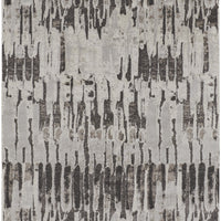 5' X 8' Ivory Brown And Gray Abstract Power Loom Stain Resistant Area Rug