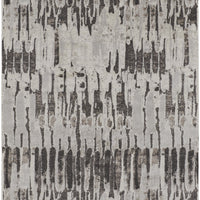 8' X 10' Ivory Brown And Gray Abstract Power Loom Stain Resistant Area Rug