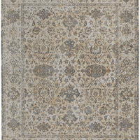 12' X 15' Ivory Tan And Gray Power Loom Area Rug