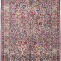 2' X 3' Red Tan And Pink Floral Power Loom Area Rug