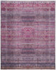 4' X 6' Pink And Purple Floral Power Loom Area Rug