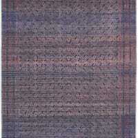 5' X 8' Blue Pink And Purple Floral Power Loom Area Rug