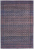 8' X 10' Blue Pink And Purple Floral Power Loom Area Rug