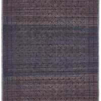 8' Blue Pink And Purple Floral Power Loom Runner Rug