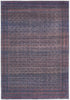 2' X 3' Blue Pink And Purple Floral Power Loom Area Rug