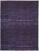 4' X 6' Blue And Purple Striped Power Loom Area Rug