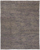 5' X 8' Purple Taupe And Gray Wool Hand Woven Distressed Stain Resistant Area Rug