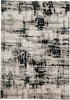 8' X 10' Black White And Gray Area Rug