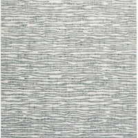 3' X 5' Gray Green And Ivory Striped Distressed Stain Resistant Area Rug