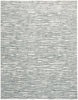 5' X 8' Gray Green And Ivory Striped Distressed Stain Resistant Area Rug