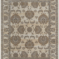 2' X 3' Tan Ivory And Brown Power Loom Area Rug