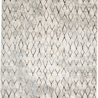 2' X 3' Ivory Gray And Taupe Abstract Stain Resistant Area Rug