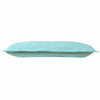 14" X 36" Light Blue 100% Cotton Zippered Pillow