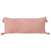 14" X 36" Light Pink 100% Cotton Zippered Pillow