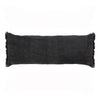 14" X 36" Jet Black 100% Cotton Zippered Pillow