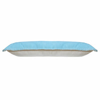 14" X 36" Bright Blue 100% Cotton Zippered Pillow