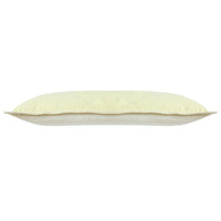 14" X 36" Light Yellow 100% Cotton Zippered Pillow