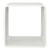 18" White Open Geo Cube Display Bookcase