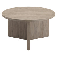 32" Gray Grain Round Coffee Table