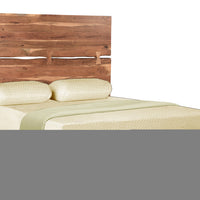 Live Edge Solid Wood King Brown Bed