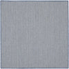 5' Bone Square Geometric Power Loom Area Rug