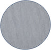 5' Bone Round Geometric Power Loom Area Rug