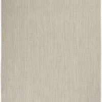 5' X 7' Ivory Geometric Power Loom Area Rug